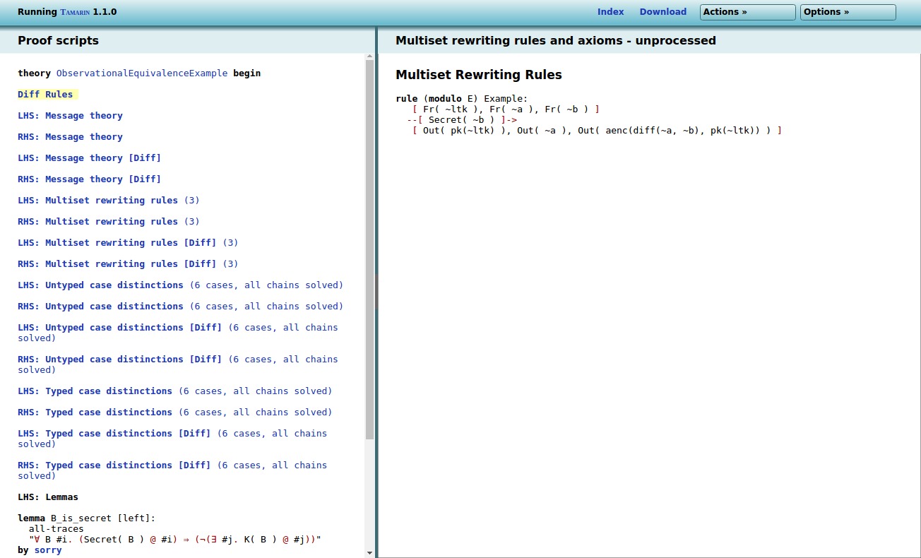 Observational Equivalence Diff Rules