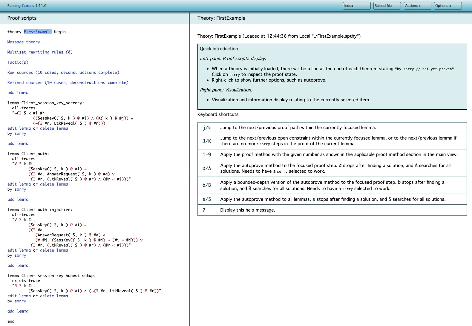 FirstExample Theory Overview